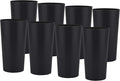 26-ounce Plastic Drinking Glasses Stackable Tumblers Water Cups Mixed Drinkware by ZAINCA