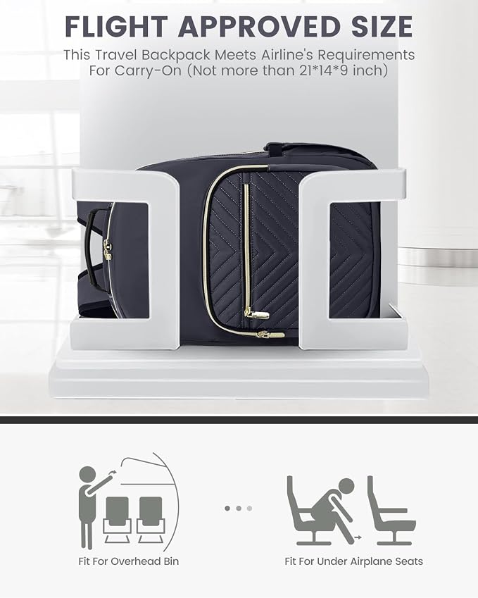 LOVEVOOK Laptop Backpack Purse for Women, Work Travel Computer Bags, College - Image 8
