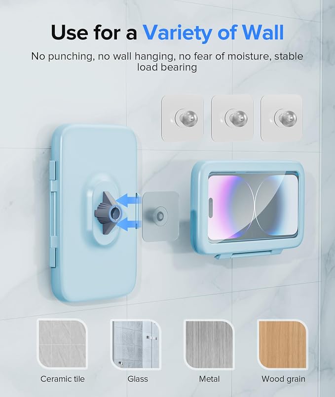 LC-dolida Shower Phone Holder Waterproof Gift - Image 5