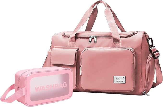 Suruid Gym Bag for Women Men, Travel Duffle Bag Large Capacity Carry On by SURUID