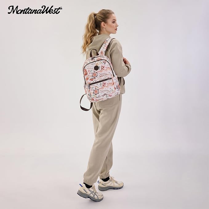 Montana West Backpack for Women Western Travel Backpack Purse Casual Daypack - Image 2