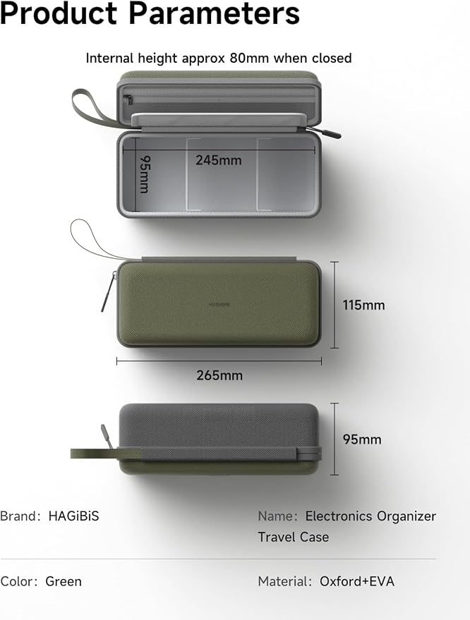 Hagibis Electronics Organizer Travel Case Cable Organizer Bag Pouch Portable - Image 8