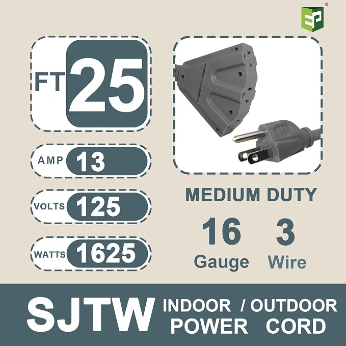 EP 25 Ft Outdoor Extension Cord - Image 2