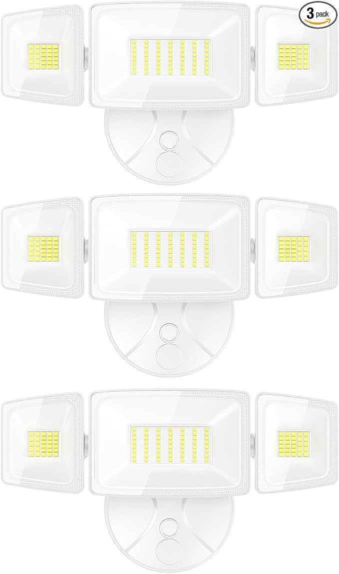 Onforu 3 Packs 75W LED Security Light, 7000LM Outdoor Flood Lights Fixture by Onforu