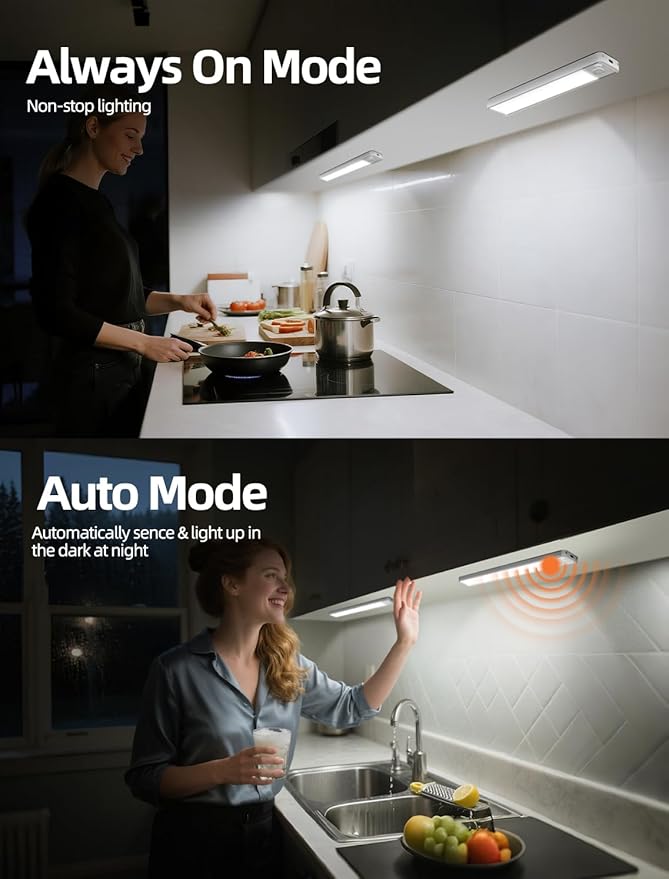 Under Cabinet Motion Sensor Lighting: Dimmable Rechargeable Lights Indoor - Image 7