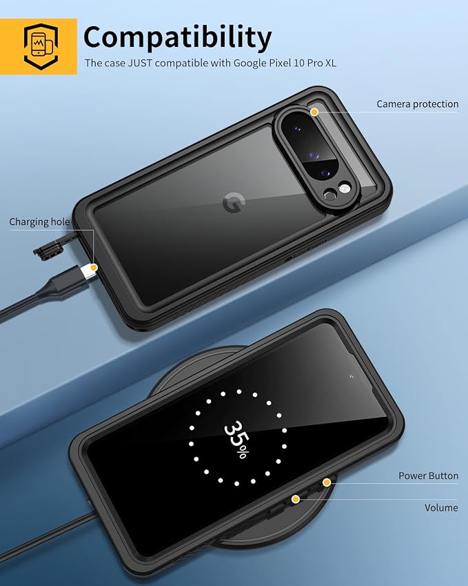 Lanhiem Pixel 10 Pro XL Case, IP68 Waterproof Dustproof Case - Image 6