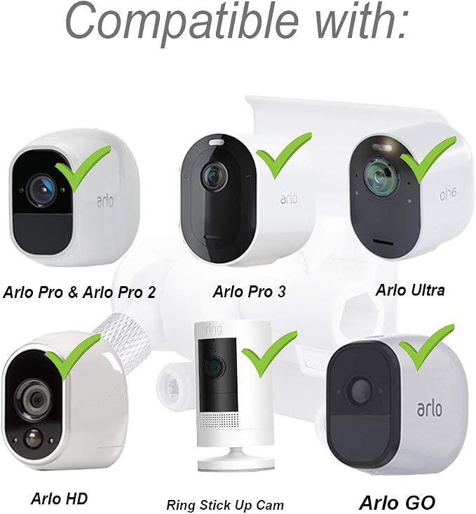 HOLACA Vinyl Siding Clips for Arlo, Stick Up Cam Roelink ZUMIMALL Eufy Security - Image 5
