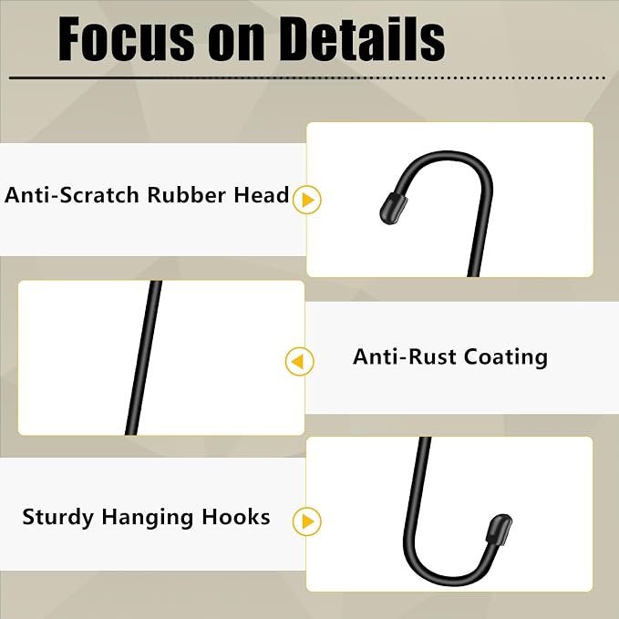 Dpyrrhic 6 Pack 12 Inch Large S Hooks - Image 5
