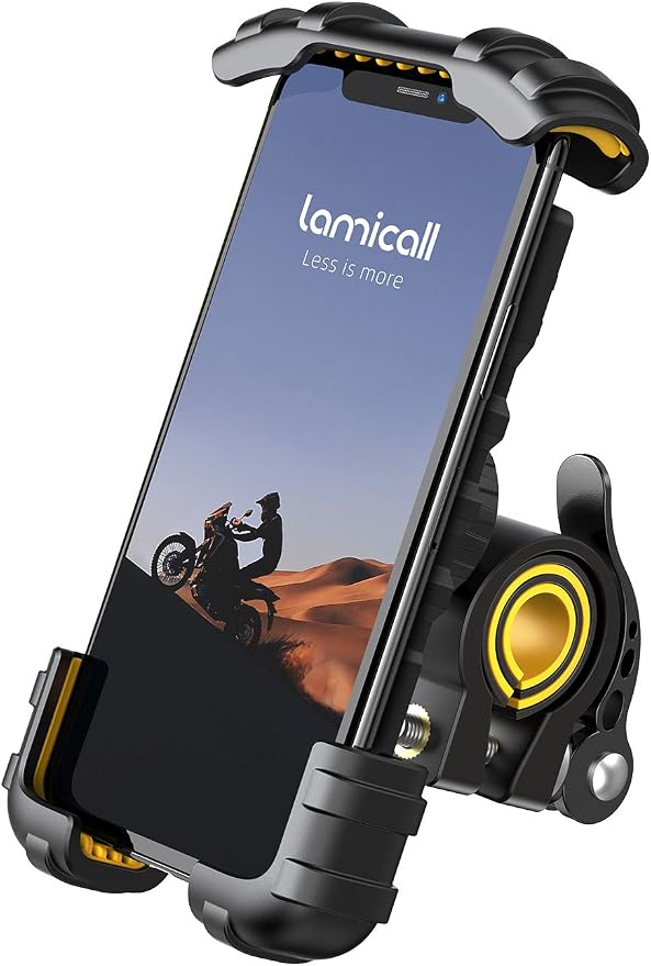 Lamicall Bike Phone Holder, Motorcycle Phone Holder – 360° Handlebar Mount by Lamicall