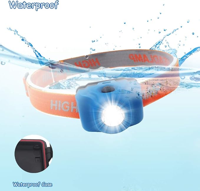 4 Pack LED Headlamp 5W Super Bright Single Mode Flashlight Headlight Waterproof - Image 4