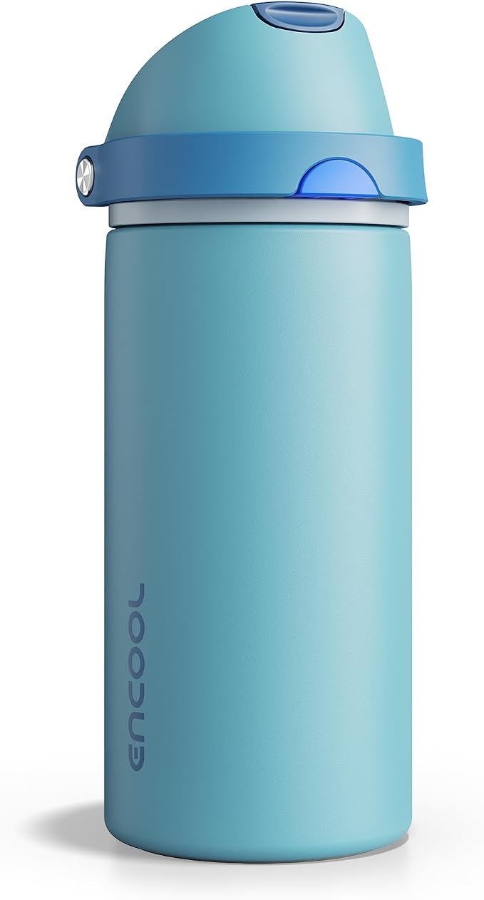Insulated Water Bottle with Straw by ENCOOL