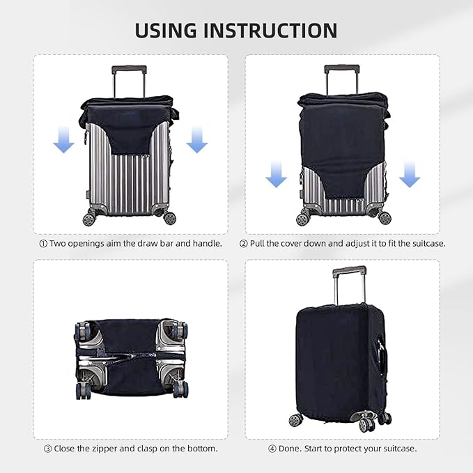 Bright Flamingo Tropical Leaf Elastic Luggage Cover, Suitcase Protector - Image 7