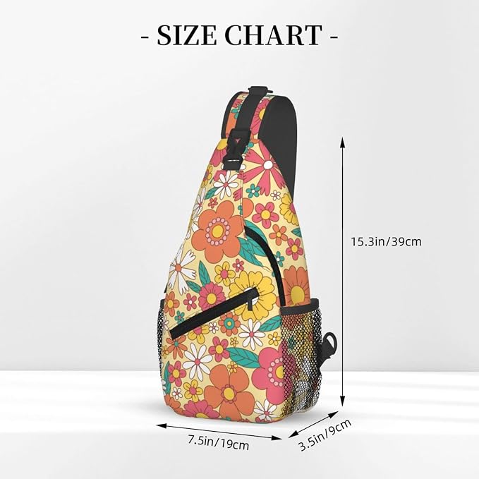 Groovy Flower Crossbody Sling Bag - Image 2
