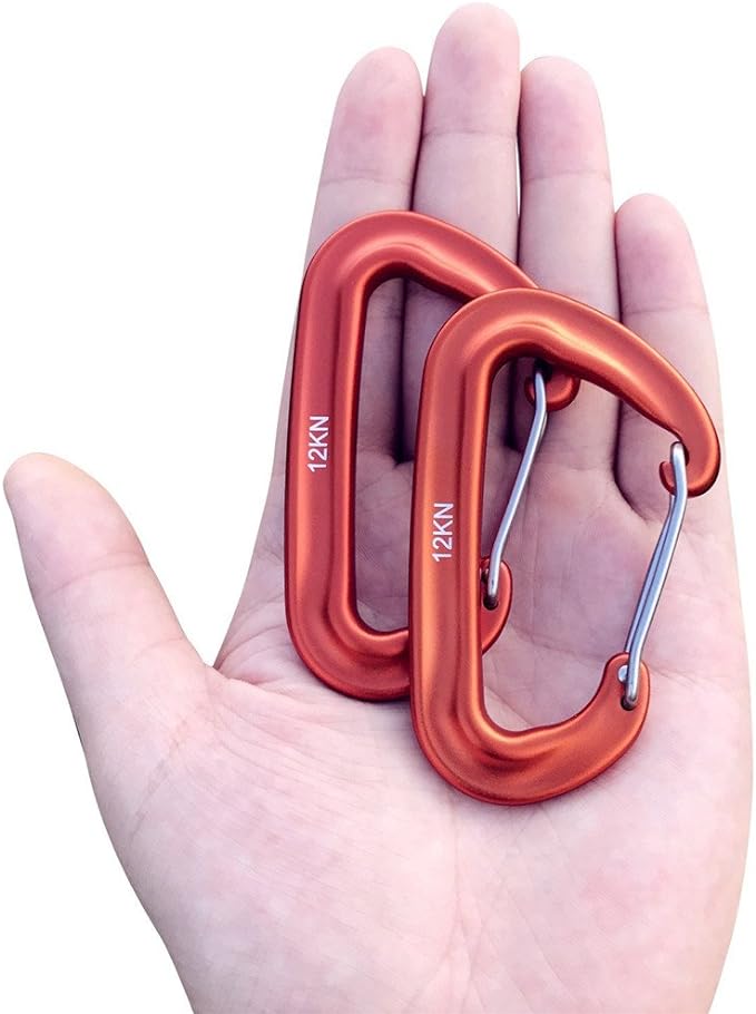 L-Rover Carabiner, 12KN Lightweight Heavy Duty Carabiner Clips, Aluminium - Image 2