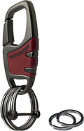 Keychain with Carabiner Clip, 4 Heavy Duty Key Rings and D Ring by Welcomehere%EF%BC%81