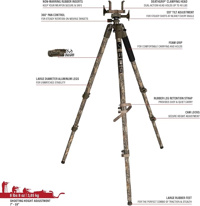 BOG DeathGrip Aluminum Tripod - Image 4