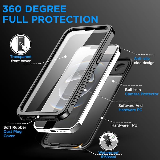 AICase for iPhone 16e Case/iPhone 17e Case Waterproof - Image 4