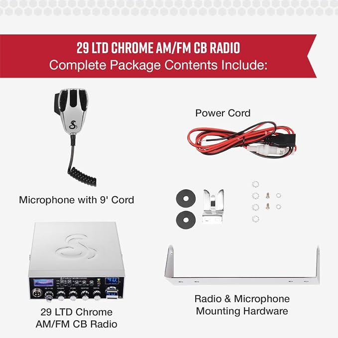 Cobra 29 LTD Chrome AM/FM Professional CB Radio - Image 6