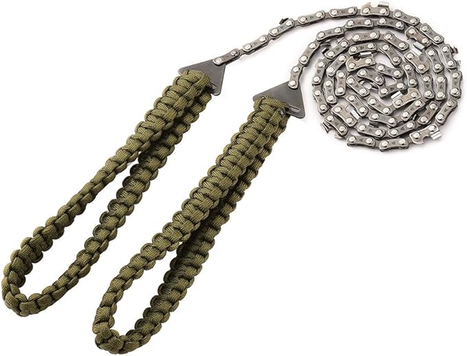 Pocket Chainsaw with Paracord Handle 24 Inches 11 Teeth Folding Chain Hand Saw - Image 5