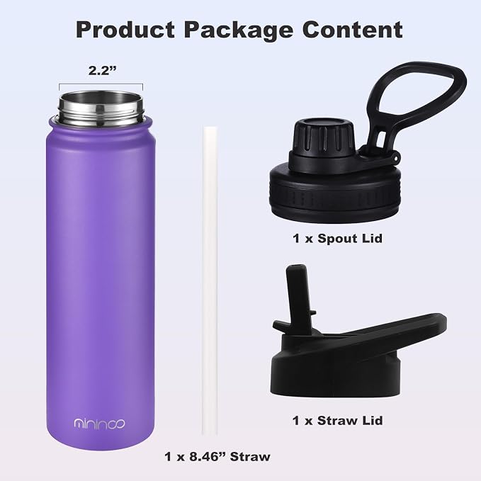 mininoo 24 oz Insulated Water Bottle - Image 5