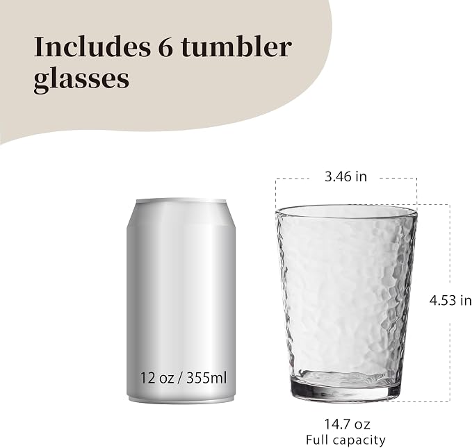 KLIFA- NICE- 14.7 ounce, Acrylic Tumbler Drinking Glasses Set, Stackable - Image 2