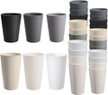 HEYCOME 24 Pcs Unbreakable Plastic Cups Set, Stackable Water Tumblers, Drinking by StayHealthyStayHappy
