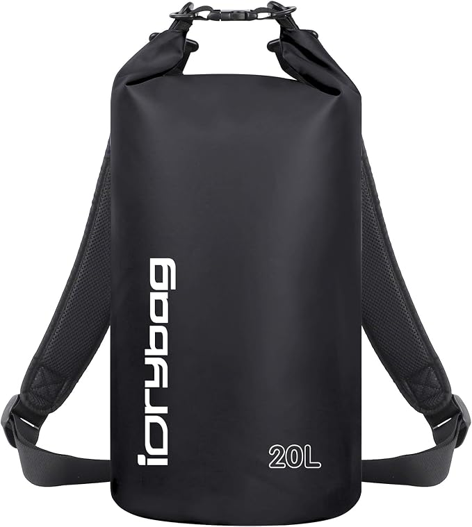 IDRYBAG Dry Bag for Kayaking Waterproof 2L/5L/10L/15L/20L, Small Dry Sack by iDrybag+