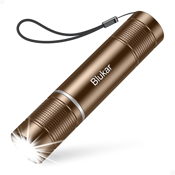 Blukar Flashlight Rechargeable, High Lumens Flashlight, Super Bright Small LED by Blukar