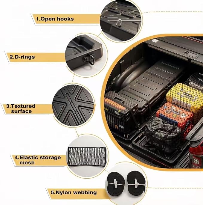 Truck Bed Slide Out Cargo Tray, Sliding Truck Organizers and Storage Tray - Image 5