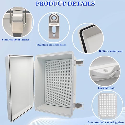 Outdoor Waterproof Electrical Box Junction Box Weatherproof IP67 ABS Plastic - Image 3