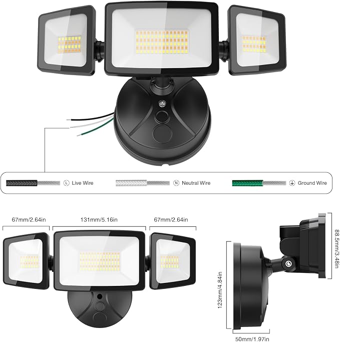 Onforu 55W Smart LED Flood Lights Outdoor, Tunable 2700K-6500K, APP Control - Image 8