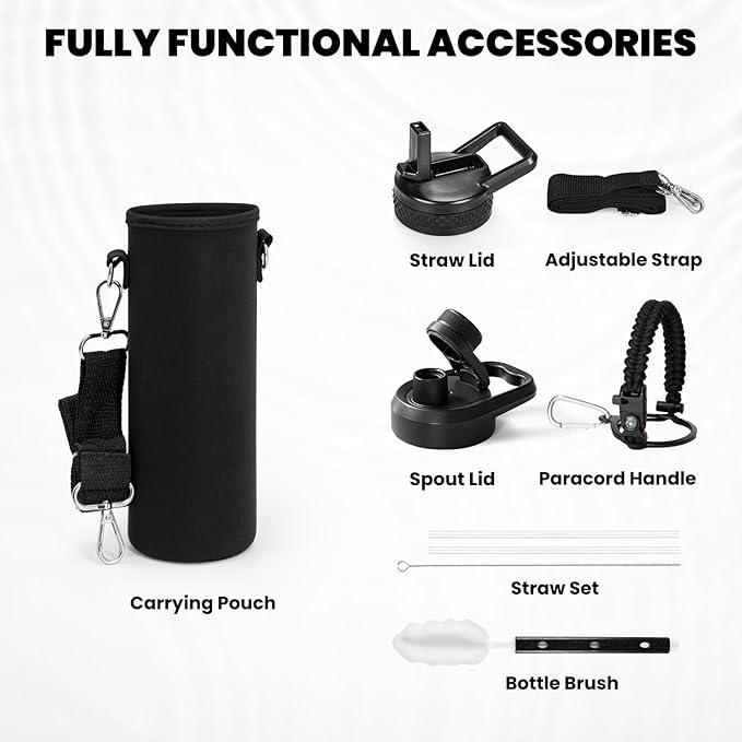 RAYMYLO Insulated Water Bottle 20 oz, Triple Wall Vacuum Stainless Steel - Image 6