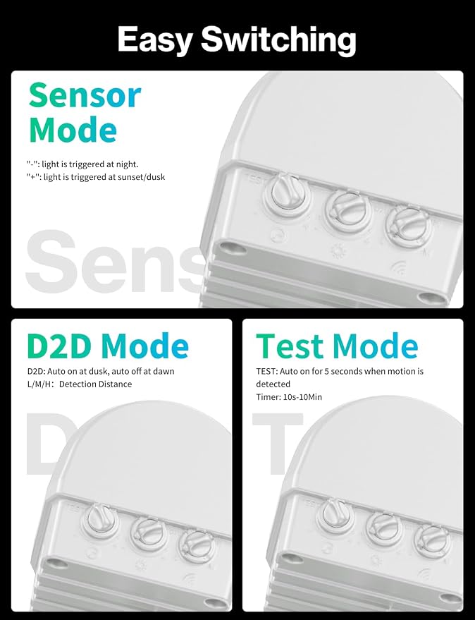 iMaihom 50W Motion Sensor Outdoor Lights, 5000LM Hardwired Motion Sensor Flood - Image 6