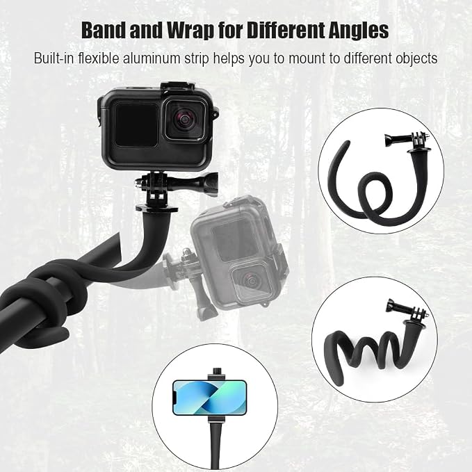 Taisioner Flex Mount Stroller Phone Holder Selfie Stick Gooseneck - Image 3