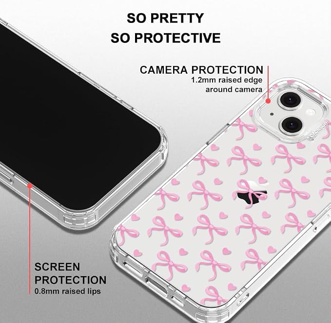 MOSNOVO for iPhone 13/14 Case | Military Grade 6.6ft Drop Tested | Clear - Image 5