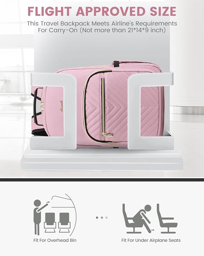 LOVEVOOK Laptop Backpack Purse for Women, Work Travel Computer Bags, College - Image 8