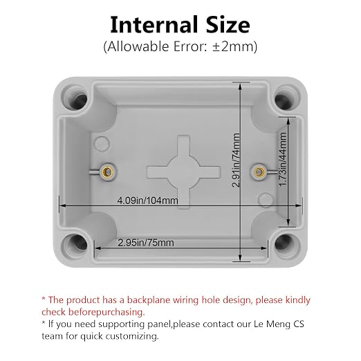 LeMotech Junction Box IP67 Waterproof Dustproof ABS Plastic Project Box - Image 3