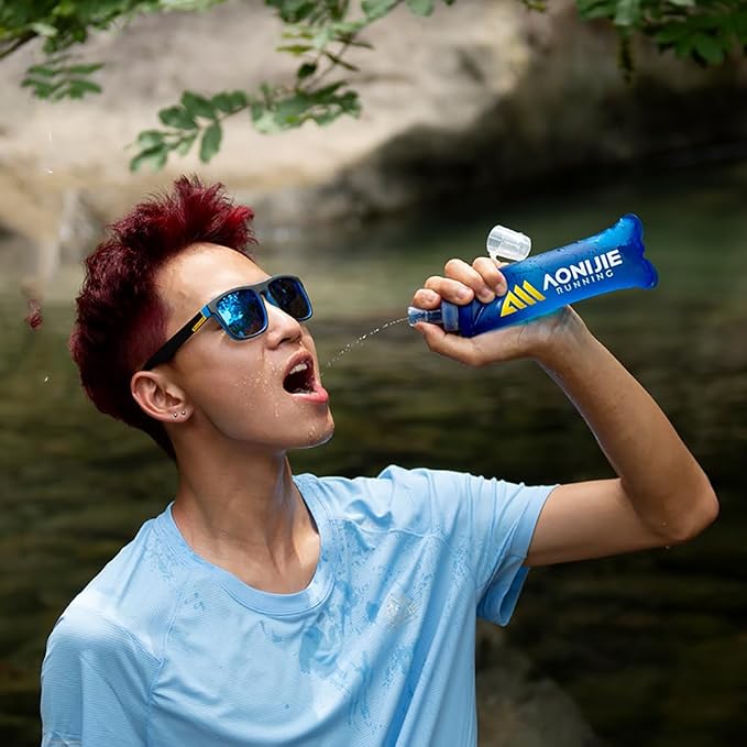 AONIJIE TPU Soft Flask Water Bottle Collapsible Running Flask - Image 2