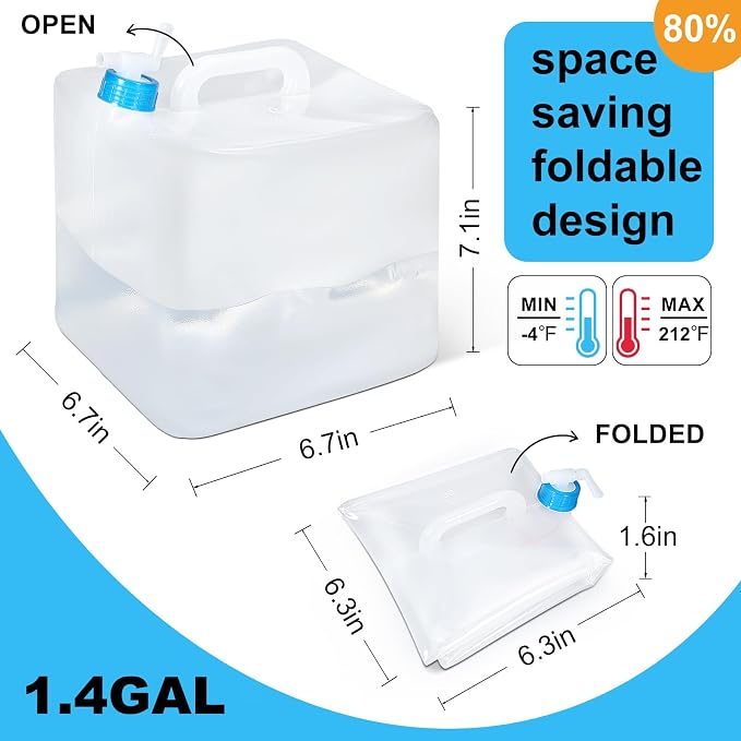 2 Pack Collapsible Water Container - Image 3