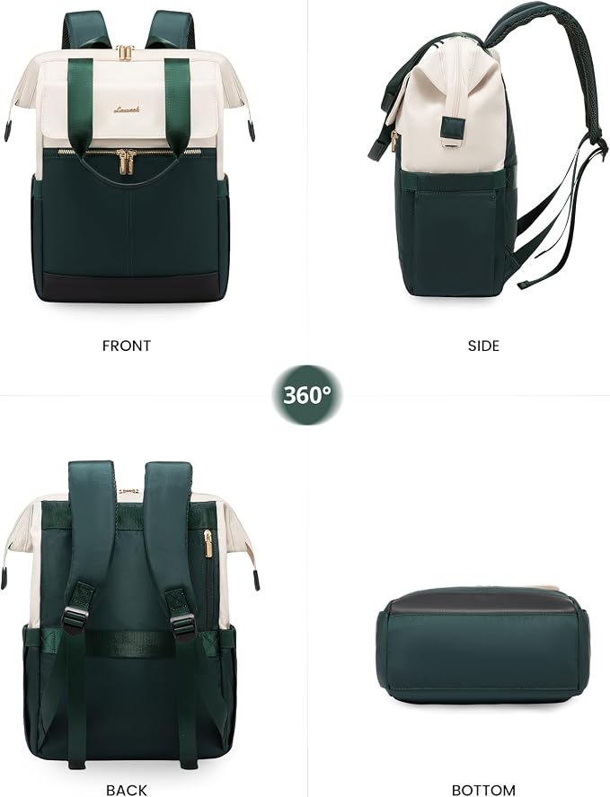LOVEVOOK Laptop Backpack for Women, 15.6 Inch Work Laptop Bag - Image 9