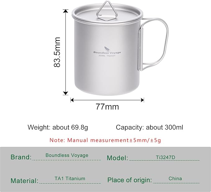 Boundless Voyage Titanium Camping Mug - Image 3