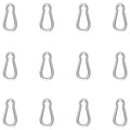 Carabiner, Heavy Duty Galvanized Steel Spring Snap Hook Carabiner Clips by High-PQ