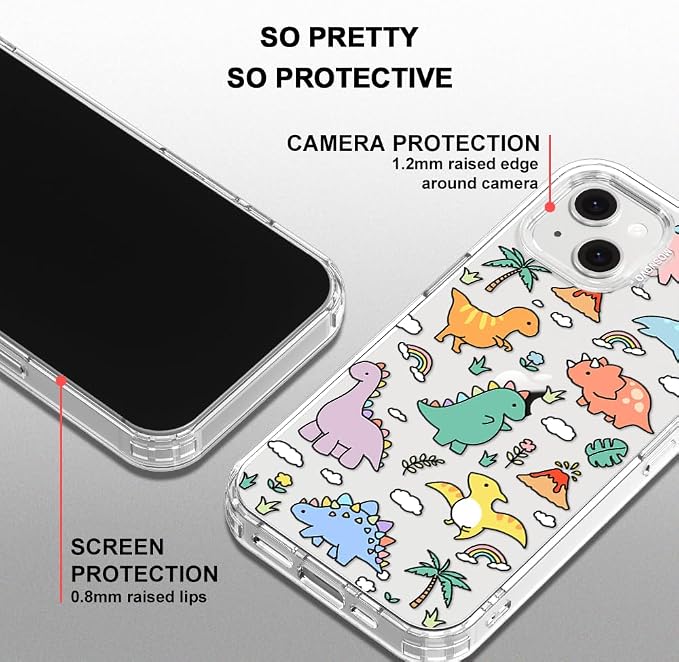 MOSNOVO for iPhone 13/14 Case | Military Grade 6.6ft Drop Tested | Clear - Image 5