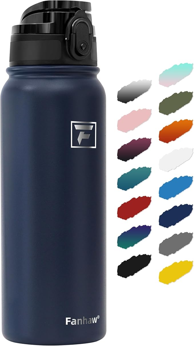 Fanhaw 20 oz Insulated Stainless Steel Water Bottle by FANHAW