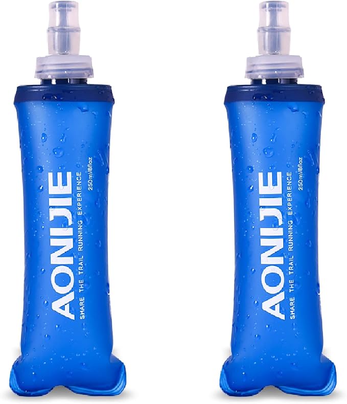YAPJEB Soft Flask Collapsible Water Bottles, TPU Soft Water Bottle Folding Flask by YAPJEB