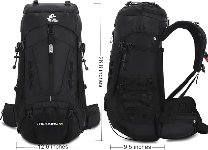 Bseash 60L Hiking Camping Backpack - Image 2