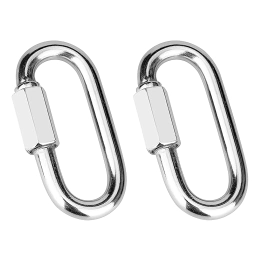 2Pcs 3.5 Inch 304 Heavy Duty Stainless Steel Screw Chain Quick Links, 2000 LBS by Vmuter