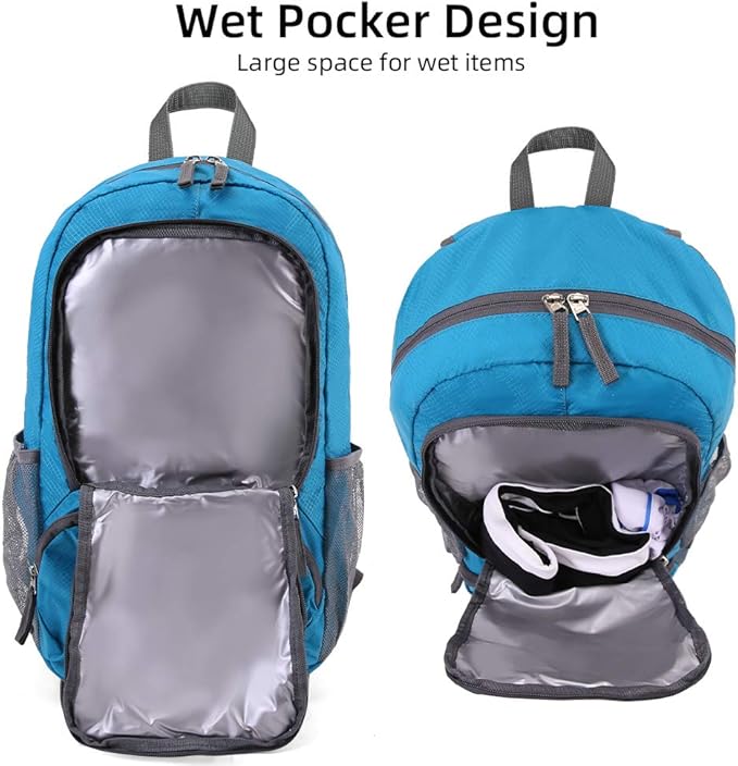 FENGDONG 35L Lightweight Foldable Waterproof Packable Travel Small Hiking - Image 6