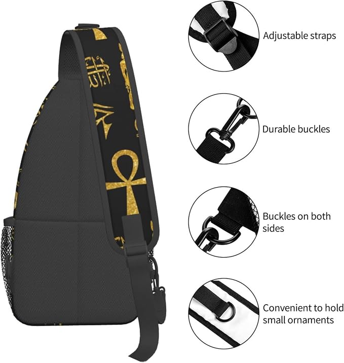 Sling Backpack For Men Hiking Daypack Crossbody Shoulder Bag Travel Chest Pack - Image 7