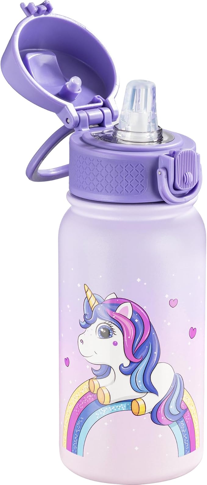OLDLEY 12oz Kids Water Bottle, Stainless Steel Insulated Water Bottle by OLDLEY